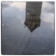 Regen ermöglicht Spiegelbilder
